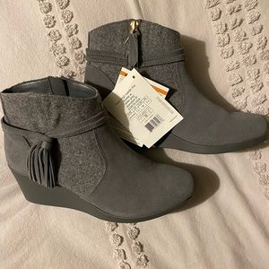 CROCS Suede booties.  Brand new with tags. model is “Leigh”. Size 7.5